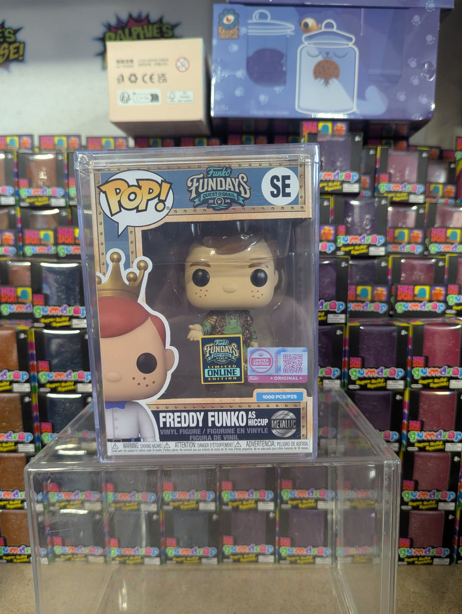 Fundays: Quest for the Grail Online Edition - Freddy Funko as Hiccup (Metallic) with Protector & Guaranteed Mint LE1000