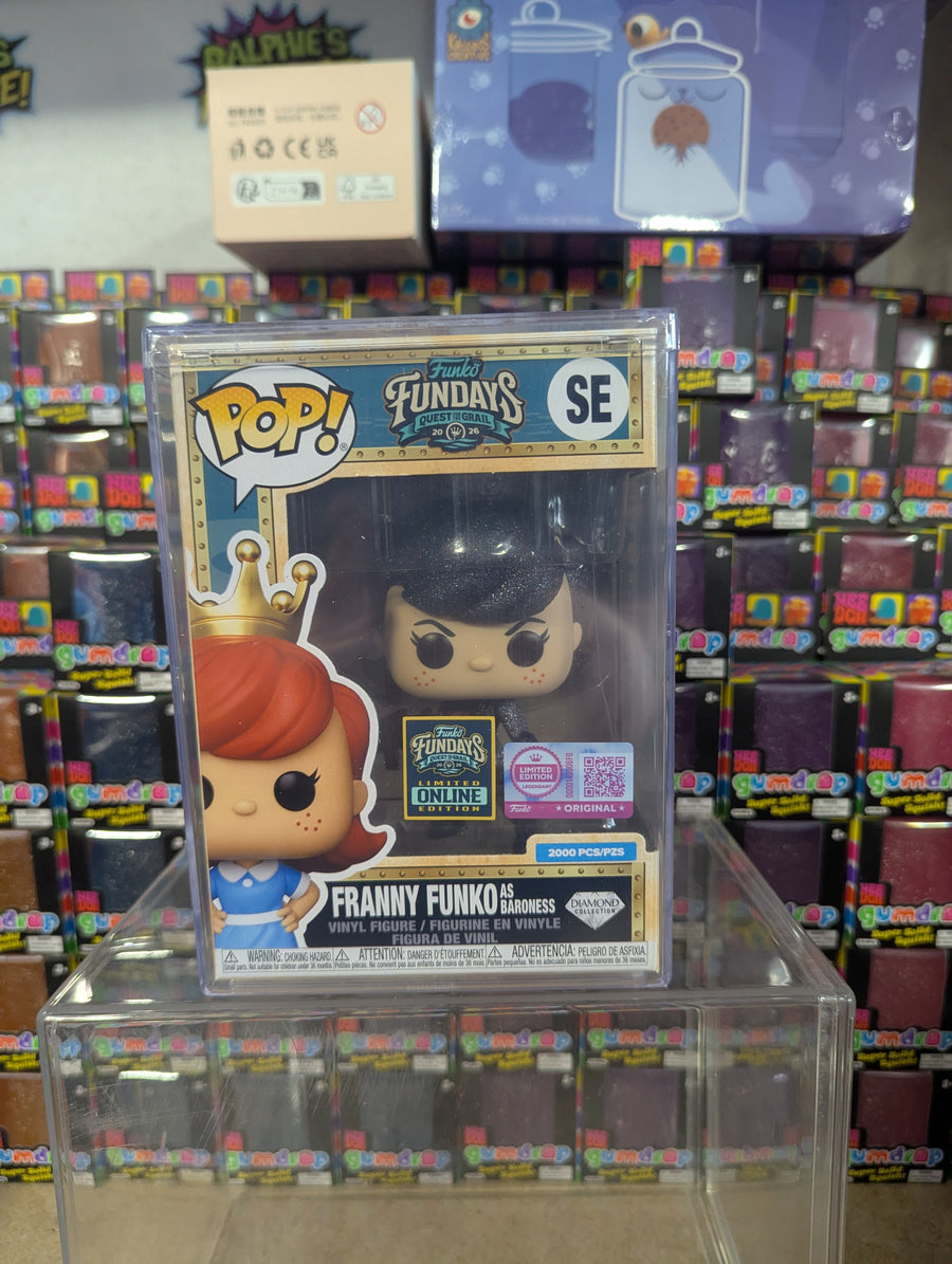 Fundays: Quest for the Grail Online Edition - Franny Funko as Baroness (Diamond Collection) with Protector & Guaranteed Mint LE2000