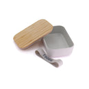 Pack of 3 Foodie Bamboo Lunch Box in Gray | Eco-Friendly and Sustainable | 7.5" x 5" x 2"