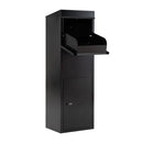 Package Delivery Box for Outside with Anti-Theft Baffle Sloped Roof