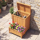 Package Delivery Box with Planter Box for Pool Accessories and Garden Tools
