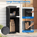 Package Delivery Box for Outside with Lockable Doors Coded Lock