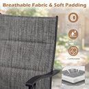 Swivel Patio Dining Chairs Set of 2 with Padded Seats