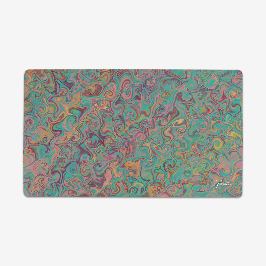 Purple Teal Swirl Playmat