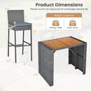 Patio Acacia Wood Dining Set for Home