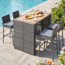Patio Acacia Wood Dining Set for Home