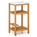 Patio Acacia Wood Storage Cabinet Patio Buffet Cabinet Bar Table