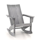 Adirondack Rocking Chair with Curved Back - Gray