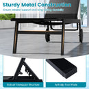 Patio Chaise Lounge Chair with Wheels and 6