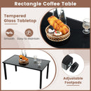 4 Pieces Patio Furniture Set with Heavy Duty Galvanized Metal Frame