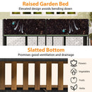 Patio Furniture Set with Raised Garden Bed for Porch and Yard