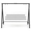 Patio Metal Swing Stand with A-Shaped Structure-Black