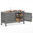 Outdoor Storage Cabinet with Stainless Steel Countertop