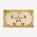 Five Color Dragons Playmat