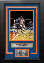 Patrick Ewing v. Shaquille O'Neal NY Knicks 8x10 Framed Basketball Photo with Engraved Autograph