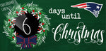 New England Patriots 6'' x 12'' Days Until Christmas Wood Sign