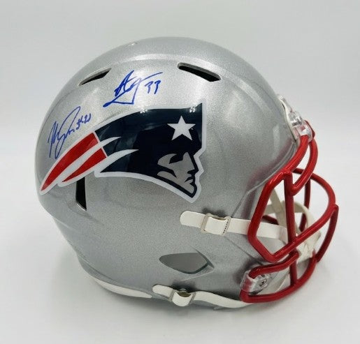 autographed football helmet values Marcus Jones & Anfernee Jennings New England Patriots Spee – Ralphie's Funhouse RAIN COVER WITH DEDICATED POCKET The Best Bike Helmets Version:Black (For TX10 Ebike) Dainian Tomlinson Larry Csonka