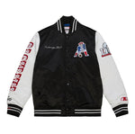 New England Patriots Mitchell & Ness Team Origins Varsity Satin Jacket