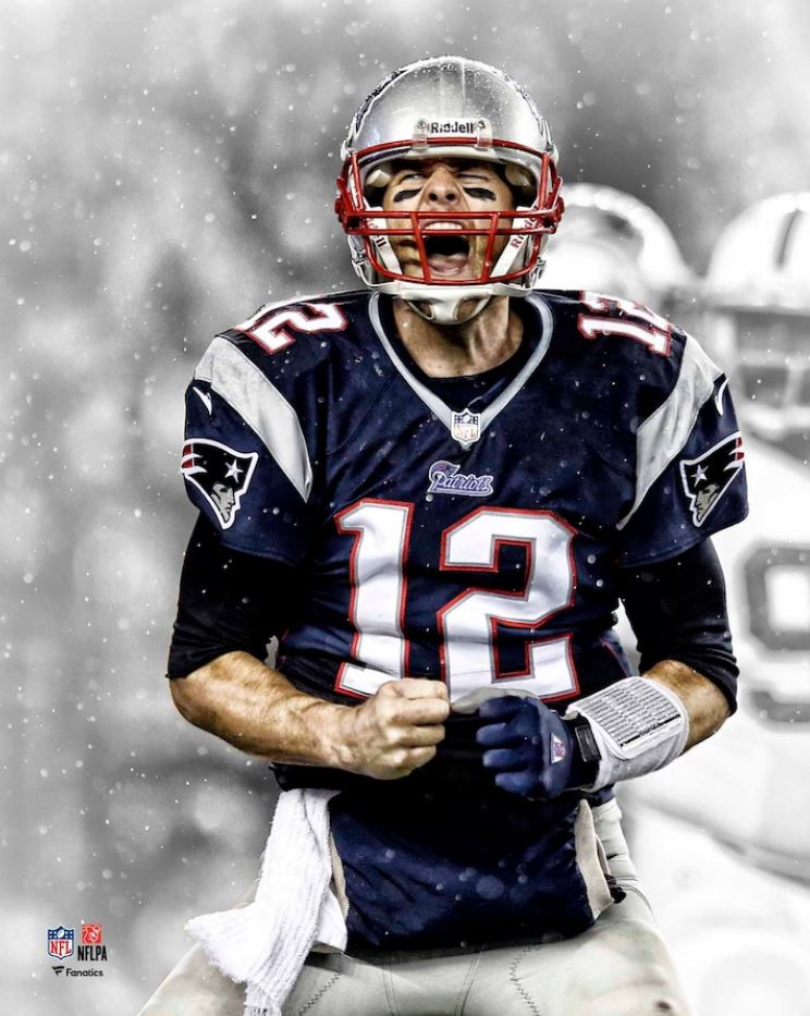 Tom Brady Scream Spotlight New England Patriots 8