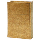 Peacock Metallic Gold Vintage Book Box | Faux Leather Wrap Book Shaped Storage Stash Trinket Box