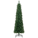 Pencil Christmas Tree with Memory Wire Branch Tips and Warm LED Lights