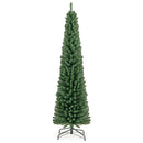Pencil Christmas Tree with Memory Wire Branch Tips and Warm LED Lights