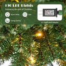 Pencil Christmas Tree with Memory Wire Branch Tips and Warm LED Lights