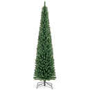 Pencil Christmas Tree with Memory Wire Branch Tips and Warm LED Lights