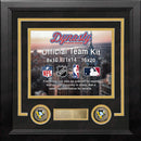 NHL Hockey Photo Picture Frame Kit - Pittsburgh Penguins (Black Matting, Yellow Trim)