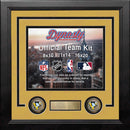 NHL Hockey Photo Picture Frame Kit - Pittsburgh Penguins (Yellow Matting, Black Trim)