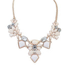 Perfect Gold, Cream, and Blush Statement Necklace