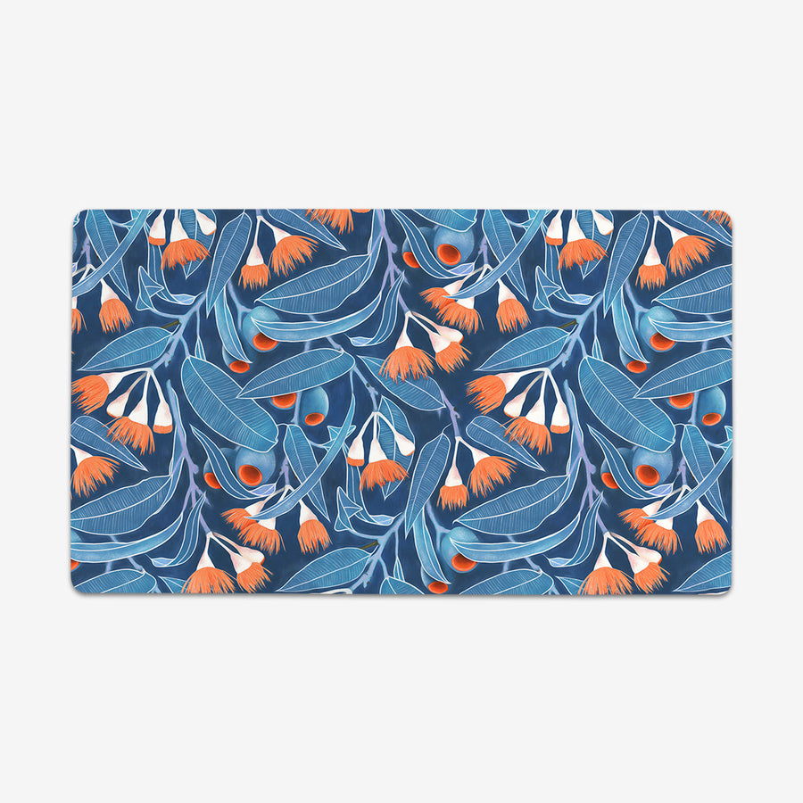 Orange Eucalyptus Flowers Playmat