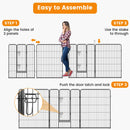 8 Panel 40 Inch Height Pet Fence Indoor Outdoor-40 inches