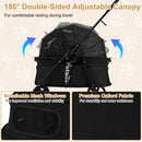Foldable Pet Stroller for Small to Medium Dogs with Brake