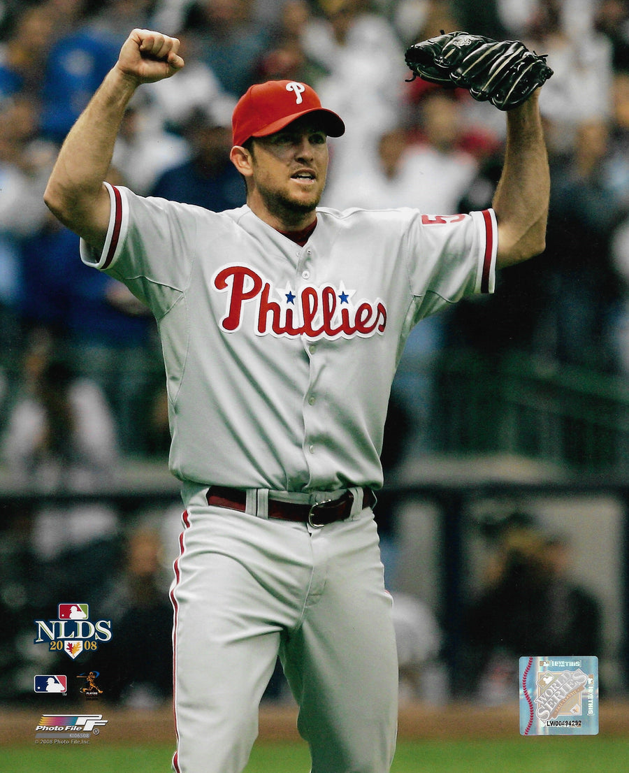 Brad Lidge 2008 Playoff Action Philadelphia Phillies 8