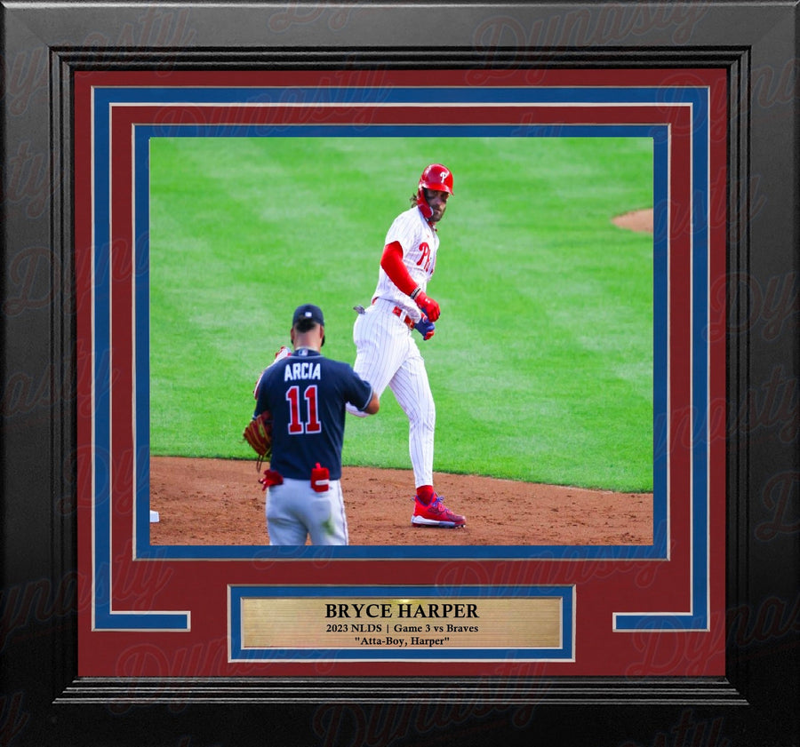 Bryce Harper Stares Down Arcia 2023 NLDS Philadelphia Phillies 8