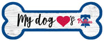 Philadelphia Phillies Baseball Dog Bone White Wooden Sign