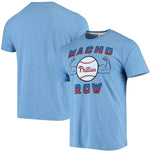 Philadelphia Phillies Macho Row Hyperlocal Tri-Blend T-Shirt - Light Blue