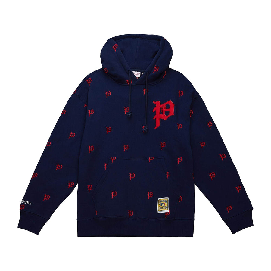 Philadelphia Phillies Mitchell & Ness Navy Blue Throwback Repeat Hoodie