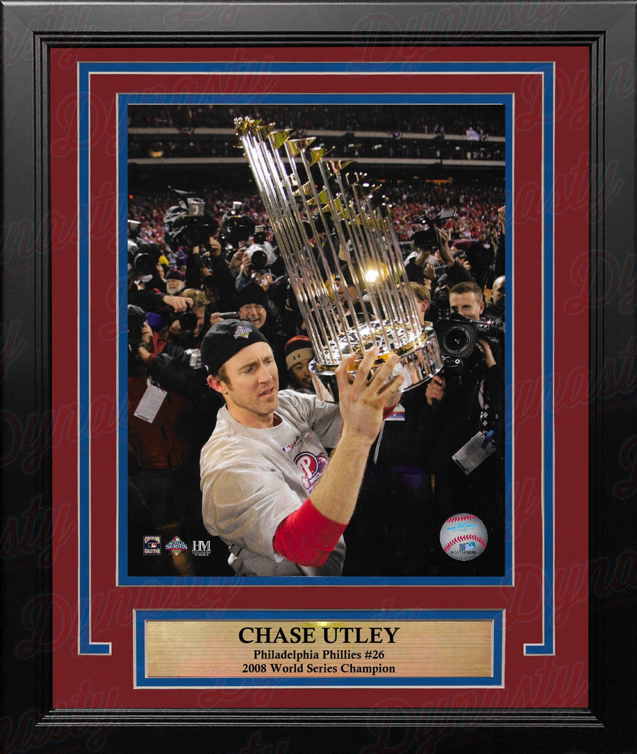 Chase Utley Philadelphia Phillies 2008 World Series Trophy 8