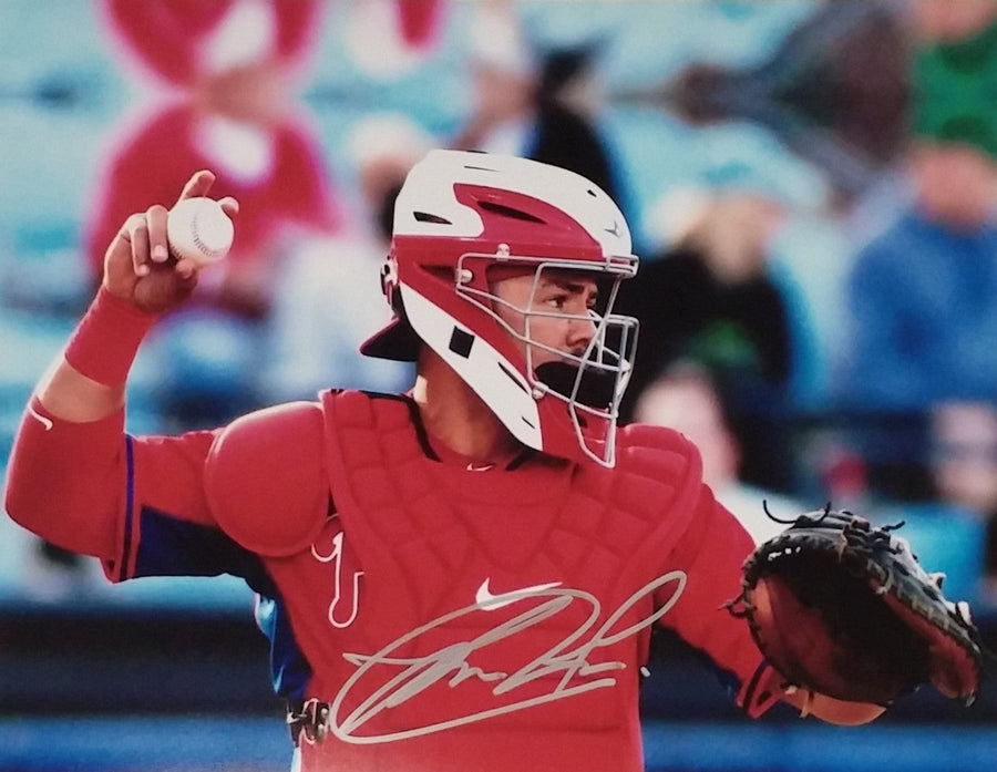 Jorge Alfaro Mask Autographed Philadelphia Phillies 16