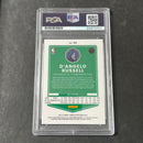 2021-22 Panini Donruss Optic #56 D'Angelo Russell Signed Card AUTO PSA Slabbed Wolves