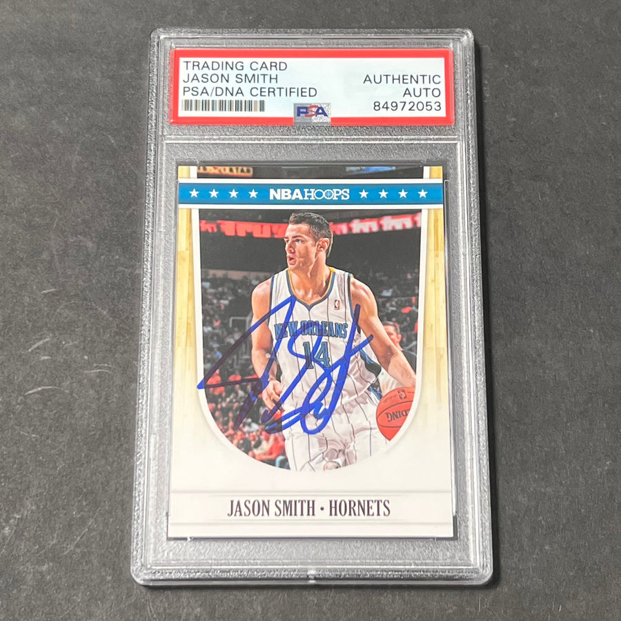 2012 Panini #155 Jason Smith Signed Card AUTO PSA Slabbed Hornets
