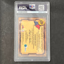 2000-01 Fleer NBA Properties Howard Eisley Signed Card PSA Slabbed Mavericks