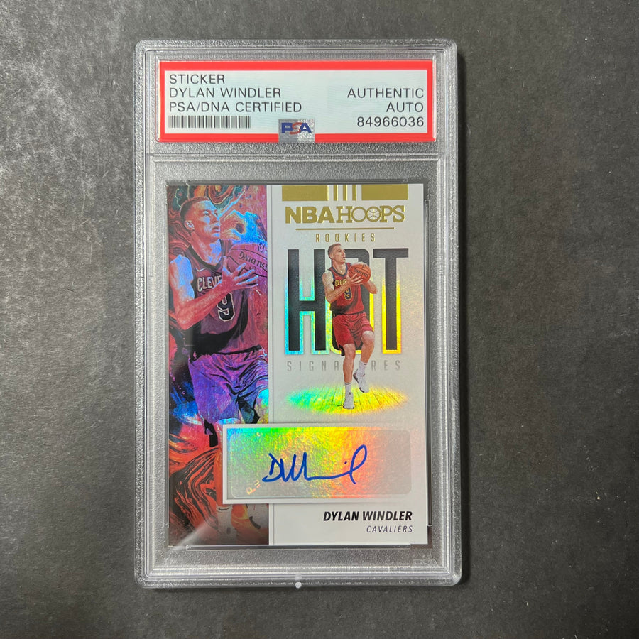 2019 Panini Hoops #HR-DWL Dylan Windler Signed Card AUTO PSA Slabbed RC Cavaliers