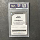 2019-20 Panini Hoops Premium Stock #175 Lonnie Walker IV Signed Card AUTO PSA/DNA Slabbed Spurs