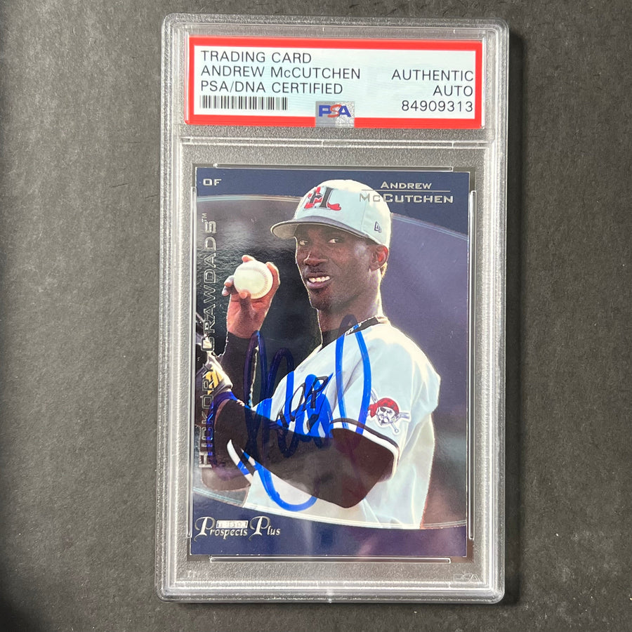 2006 Tristar #74 Andrew McCutchen Signed Card AUTO PSA Slabbed Crawdads