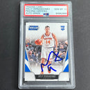 2016-17 Panini Threads #153 Willy Hernangomez Signed Card AUTO Grade 10 PSA Slabbed Knicks