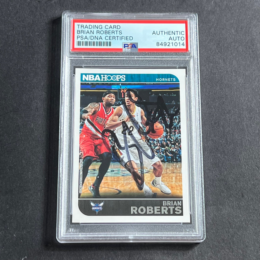 2014-15 Panini NBA Hoops #197 Brian Roberts Signed AUTO PSA Slabbed Hornets