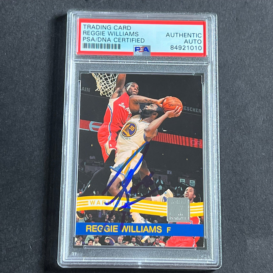 2010-11 Donruss #193 Reggie Williams Signed Card AUTO PSA Slabbed Warriors